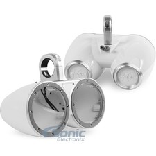 Kicker KMTEDW Empty Dual 6.5" Marine Tower Speaker Enclosures