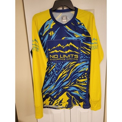 Hyperthreads Mens Shirt No Limits Endurance Biking  Long Sleeve Size XL