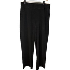 AYR High-Rise Wide Leg Pants Black High Hopes Cotton Modal Size XL