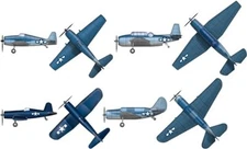 Pit-Road 1/700 Skywave Series WW2 US Carrier Aircraft Set 3 Model Kit S75 F/S