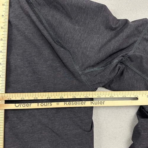 Lululemon Jacket Men Medium Gray Performance Reversible Half Zip Pullover Hood M image 12