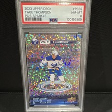 Tage Thompson 2023 Upper Deck PC’s Sparkle PSA