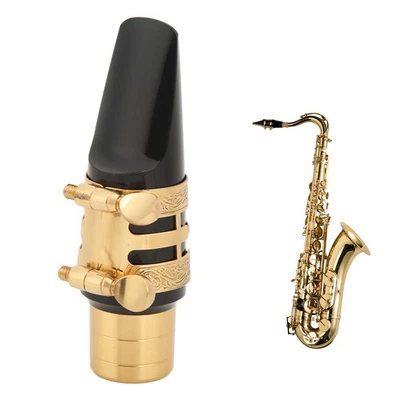 MARKENLOS Altsaxophon-Mundstück-Set Mit Kappe Und Blattschraube Saxophonzubehör Aus