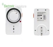 TIMER GIORNALIERO MECCANICO CON SPINA ITALIANA E PRESA BIPASSO