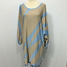 Iran Womans blue/tan dolman sleeves pullover ...
