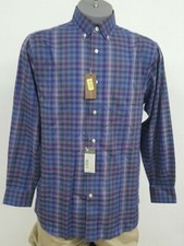 Daniel Cremieux Signature 3 Blue Heather Checked L/S Men's Shirt M NWT 89.50