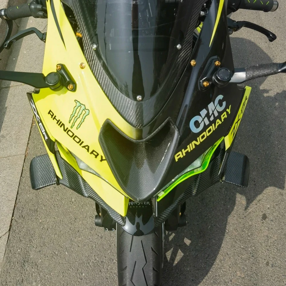 Alerón aerodinámico delantero parabrisas Kawasaki Ninja ZX6R Foto 2 de 4