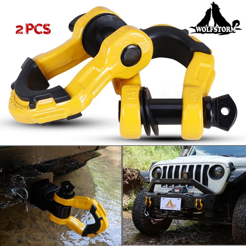 Off-Road Recovery Kit Snatch Block/Shackle/Winch Rope+Hook/Tow Strap/Tree Saver - Picture 8 of 88