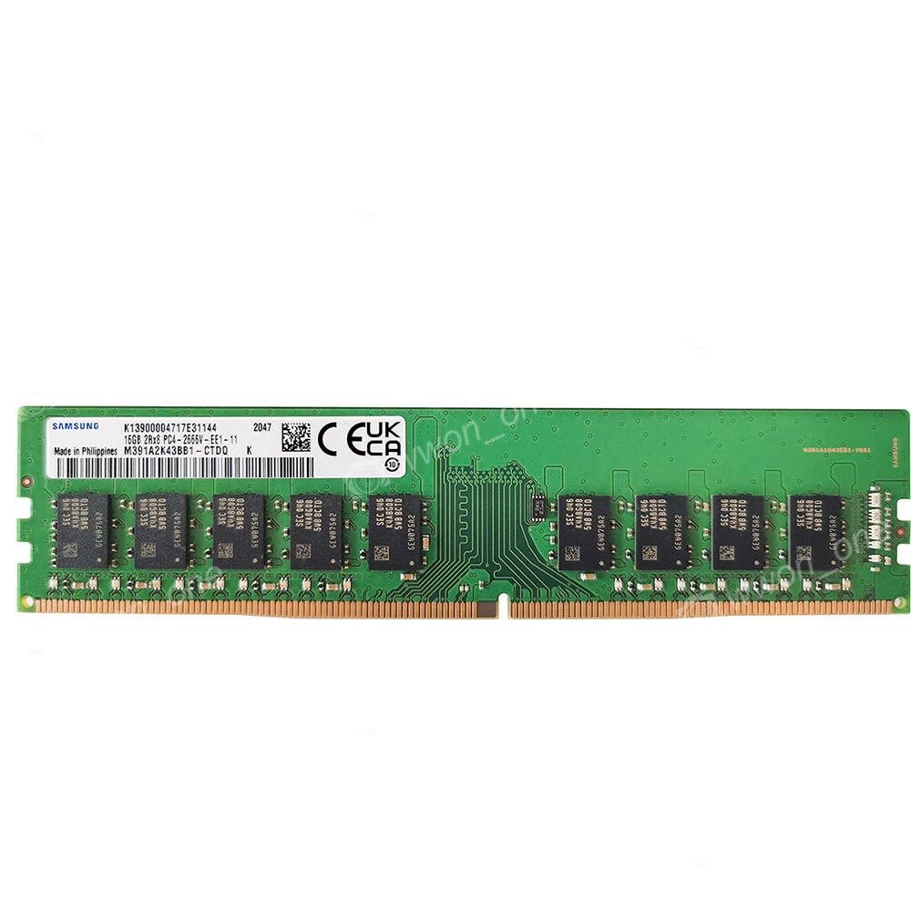 Samsung 16GB 2RX8 PC4-21300E DDR4-2666MHZ 1.2V ECC EDIMM Server Memory Module