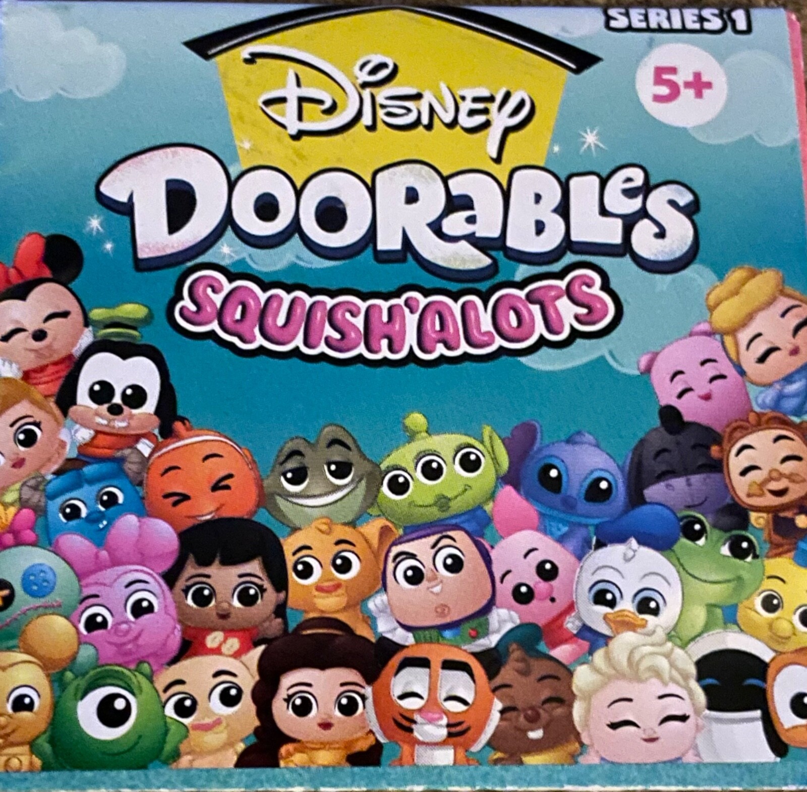 4 NEW Disney Doorables Squish' A Lots SERIES 1 RARE NEMO Eve Buzz Monster  Inc