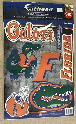 ''FATHEAD'' FLORIDA GATORS PRECISION CUT PEEL & STICK  7 PIECE MOVEABLE REUSEABLE
