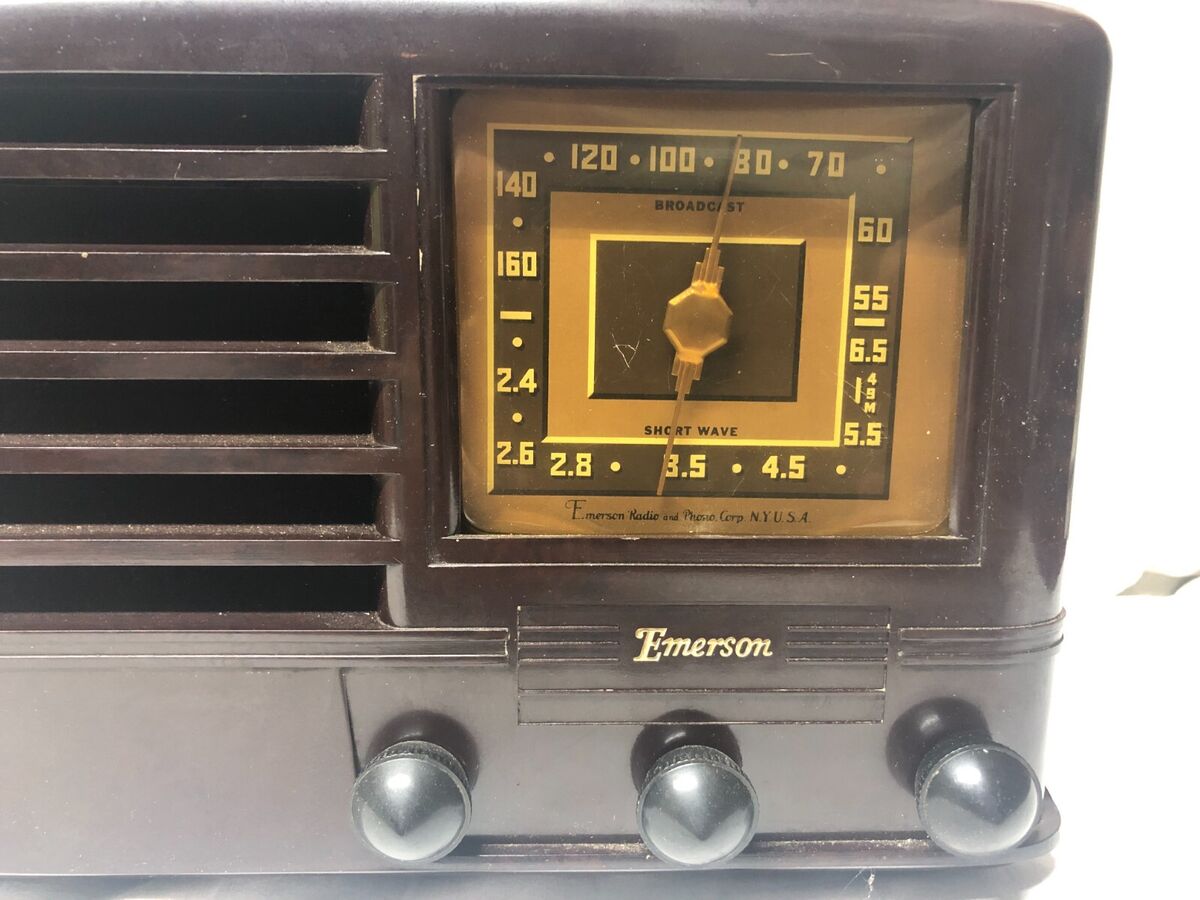 ANTIQUE Vintage RARE EMERSON MODEL CG268 TUBE RADIO | eBay ANTIQUE Vintage RARE EMERSON MODEL CG268 TUBE RADIO | eBay