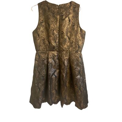 romeo and juliet couture gold dress Romeo + Juliet Couture- Womens gold and black metallic dress size Large