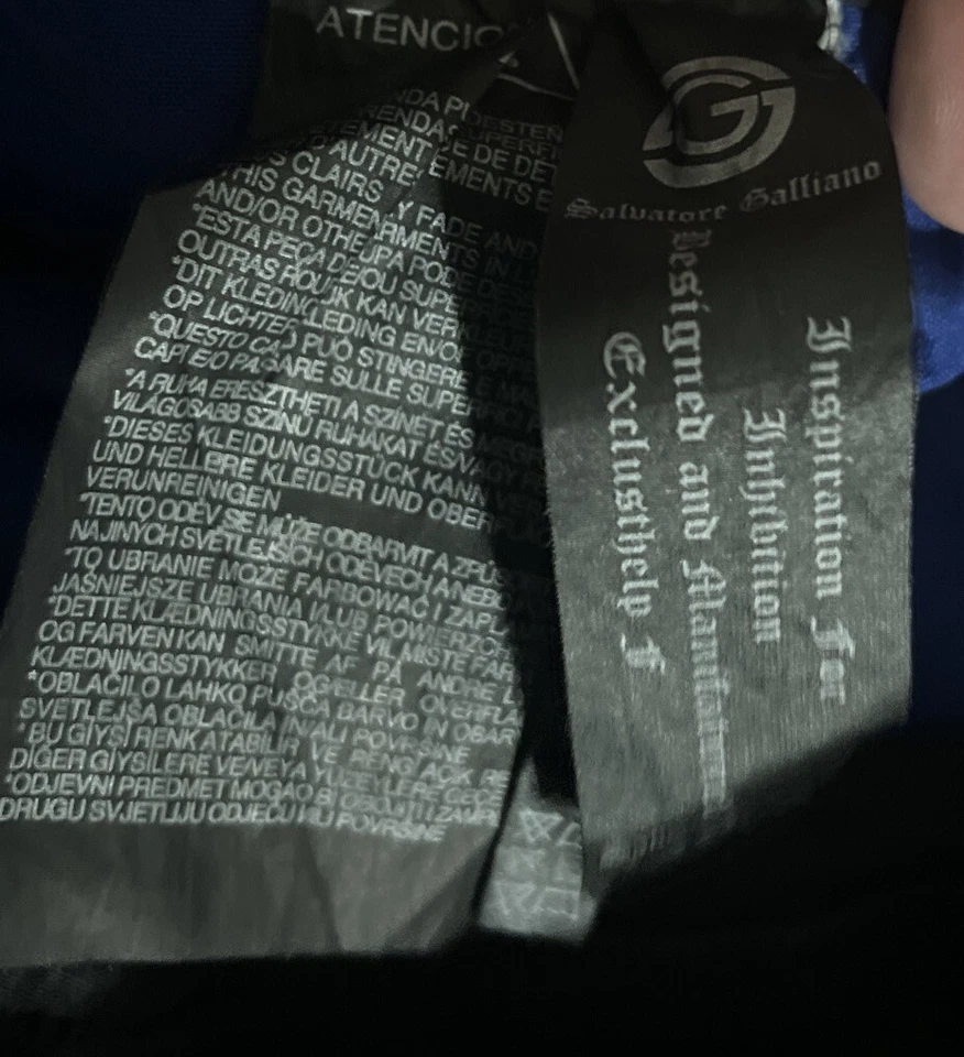 Pantalones de mezclilla Salvatore Galliano negros para hombre talla 36x31 ajustados Foto 4 de 4