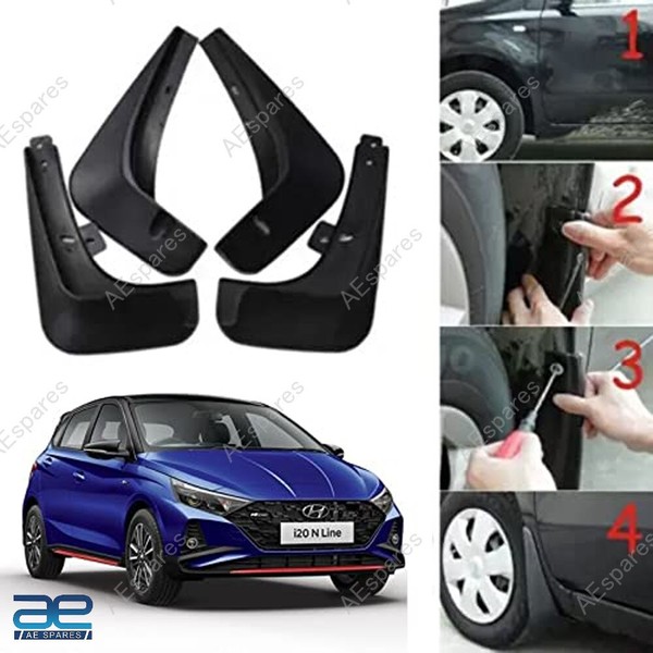 Schlamm Klappe Set Von 4 Kompatibel Mit Hyundai I20 N Line 2020 Aes-image