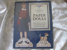 American Girl Paper Dolls Molly McIntire With Bennet Old Fashioned Outfits