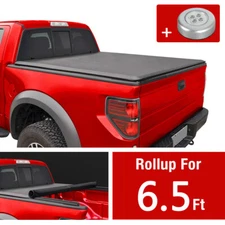 For 2004-2014 Ford F150 Fleetside 6.5 Ft Short Bed Soft Roll Up Tonneau Cover