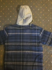 Eklentson Men's Flannel Fashion Hoodie Sweatshirt Size Small