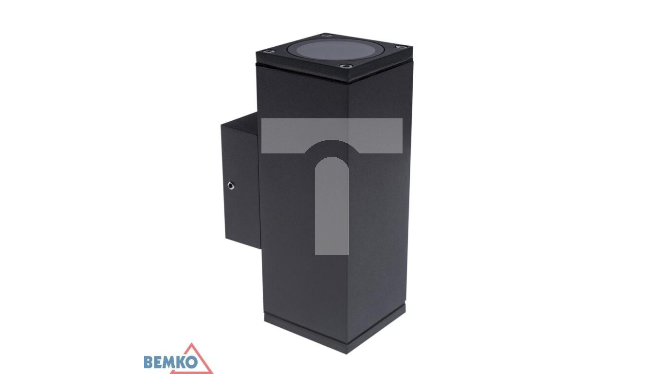 VALIT 2xGU10 facade luminaire IP54 160X60X88 graphite wall lamp C25-EL2-K /T2UK