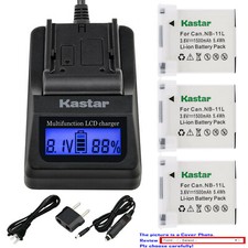 Kastar Battery LCD Fast Charger for Canon NB-11L Canon PowerShot A2300 A2300 IS