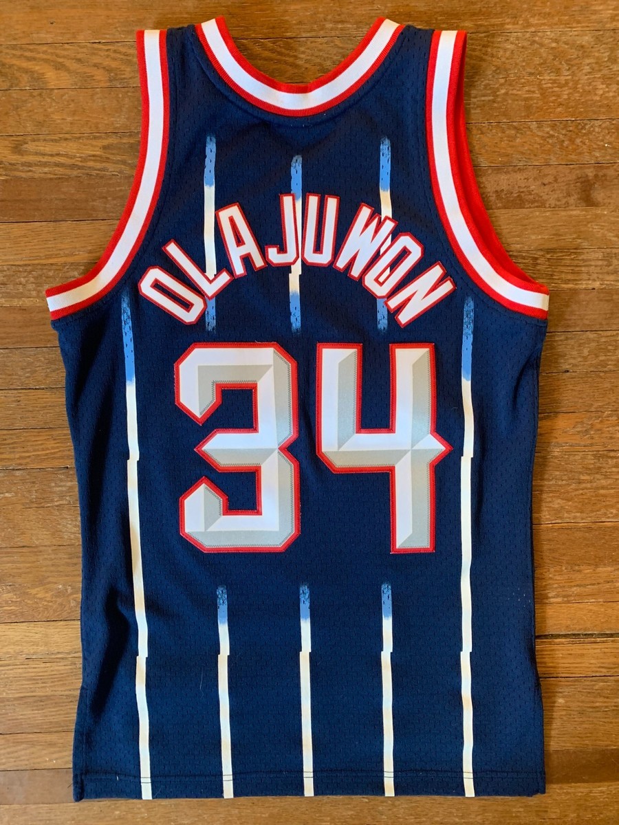 Hakeem Olajuwon Men's Small Mitchell & Ness Swingman Houston
