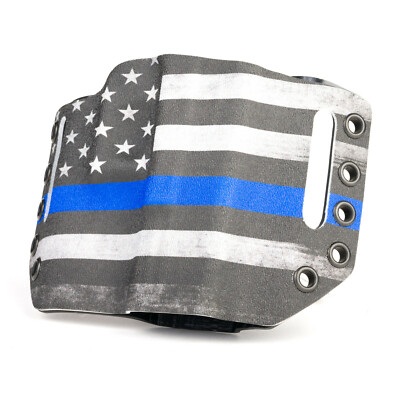 Smith & Wesson - OWB Slotted Gun Holster - Optic Ready - Thin Blue Line