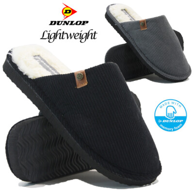 DUNLOP HERRENSCHUHE WINTER WARMFELL GEMÜTLICH MEMORY FOAM INNENSLIPPER SCHUHE GRÖSSE