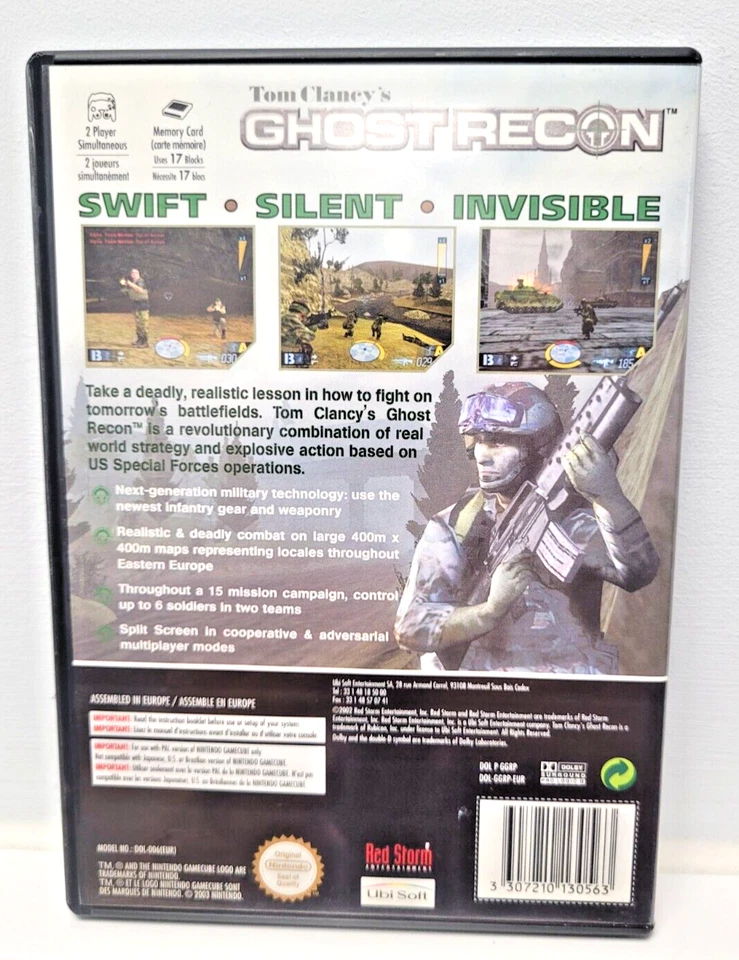 Tom Clancy's Ghost Recon Nintendo Gamecube Shooter PAL UK Complete Condition - Image 2 of 4