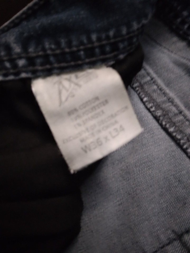 Mens Axel Athletic Jeans Blue Size 36x32 eBay