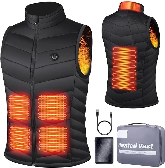 Battery top heated vest