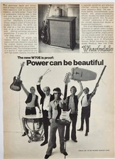 1971 Wharfedale W70E Speaker Systems 70's Rock N Roll Vintage Poster Print Ad