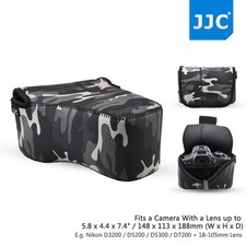 JJC 19*15*11cm Neoprene Camera Bag Case Pouch for Canon Nikon Panasonic SLR/DSLR