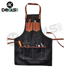 Hairdressing Barber Apron Heavey Duty Pu Leather Haircut Stylist Salon Apron
