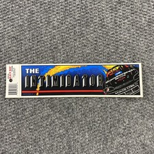 Vintage Nascar Bumper Sticker Dale Earnhardt Intimidator Flames Decal 10.5"x3" 