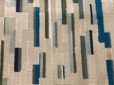 GP & J Baker Contemporary Velvet Uphol Fabric- Fairford Stone Olive Teal 4.25 yd