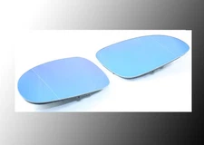 Blue Tinted Split Angle Aspherical Side Mirror Set For VW MK5 Golf Jetta Passat