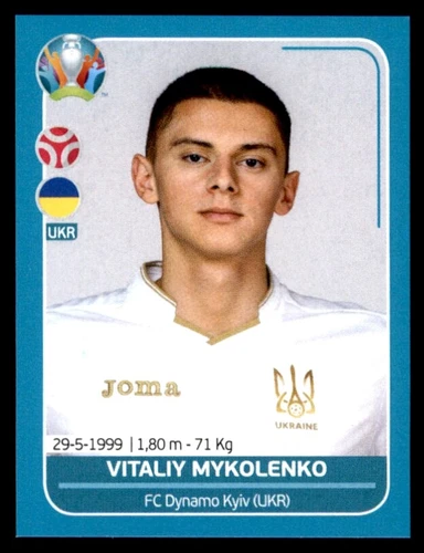 Panini UEFA Euro 2020 Preview - Vitaliy Mykolenko Ukraine No. UKR13