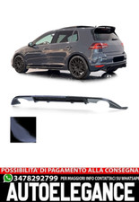 port Heckdiffusor Einzelrohr beidseitig Schwarz Glanz für VW Golf 7 GTI 13-17
