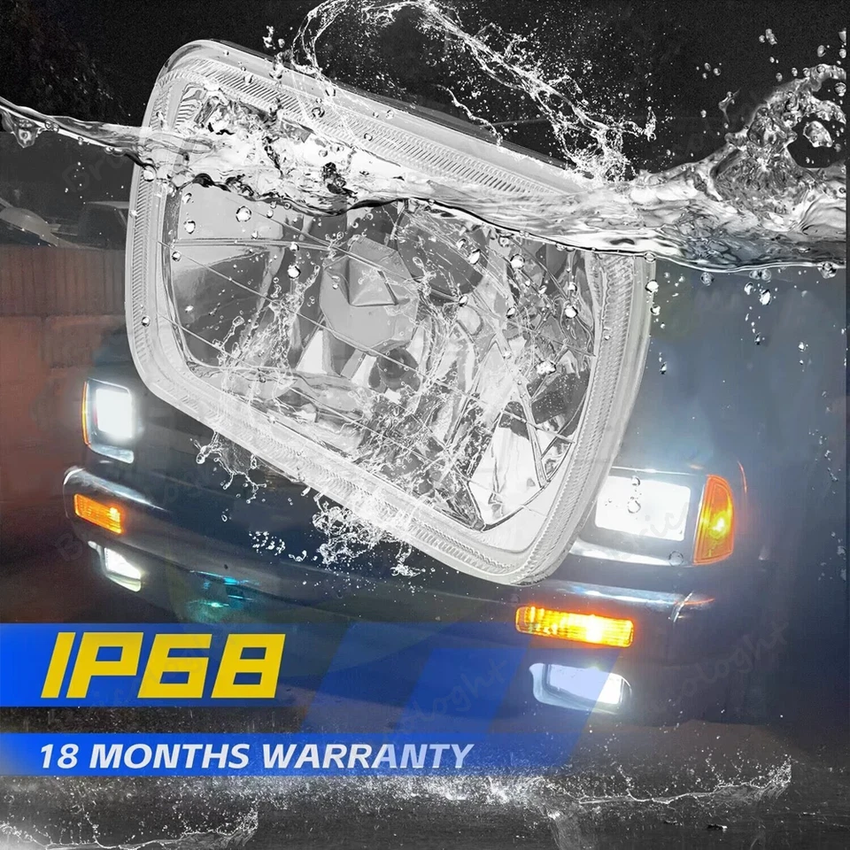 Faro LED H6054 7x6" Hi-Lo para camioneta Chevy C1500 C2500 C3500 Suburban Foto 4 de 4