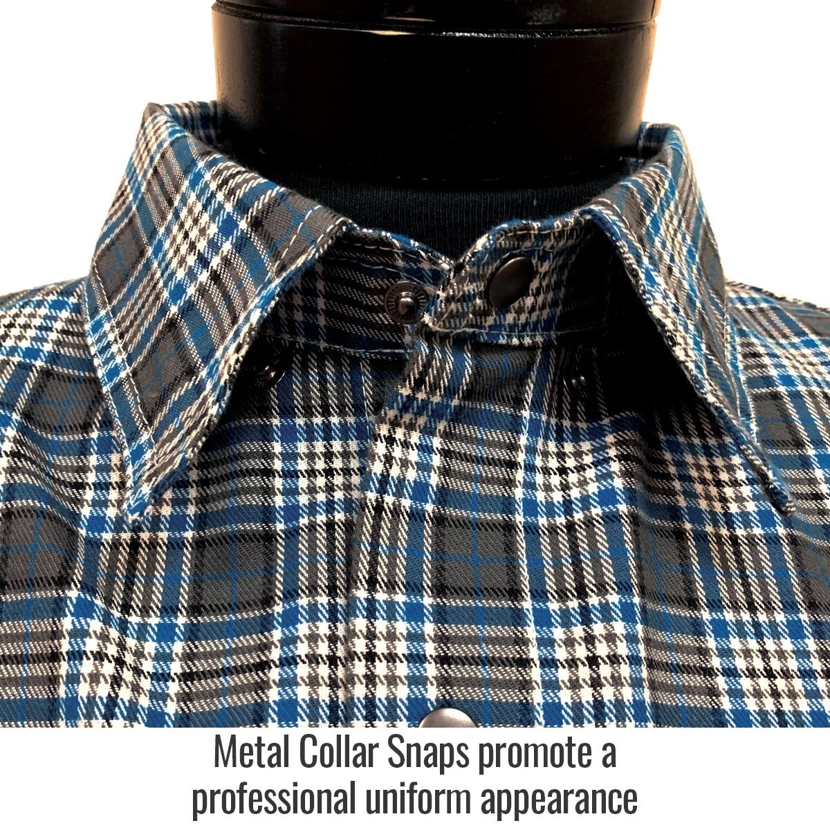 Revco Black Stallion FR Gray Plaid Cotton Work Shirt 2XL FS9