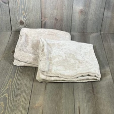 decorUhome Couch Throw Pillow Covers 18x18, Soft Chenille, Bleached Sand