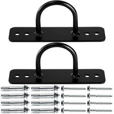 2 Pack Battle Rope Anchor Wall Ceiling Mount Bracket for Suspension Strap Bod