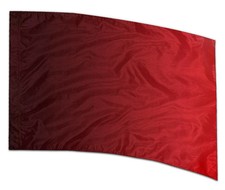 COLOR GUARD FLAGS CRIMSON CASCADE SILKS - NEW - 36" x 54" Standard Curved