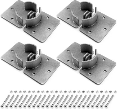 4 Pack Puck Locks & Hasps, Hidden Shackle, Keyed Alike Steel, Trucks/Gates/Vans