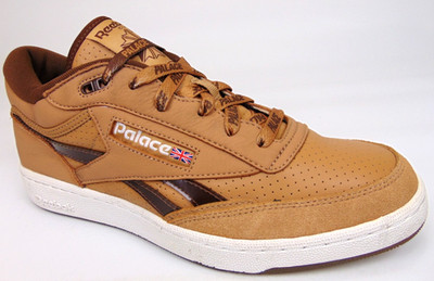 NEW! Palace x Reebok Club C Mid II Men's Shoes Size 9.0  Brown Leather Sneakers