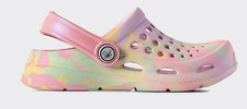 NEW Joybees Toddler Harper Slip-on Active Clogs EVA Marble Ombr  Pink Size 4/5