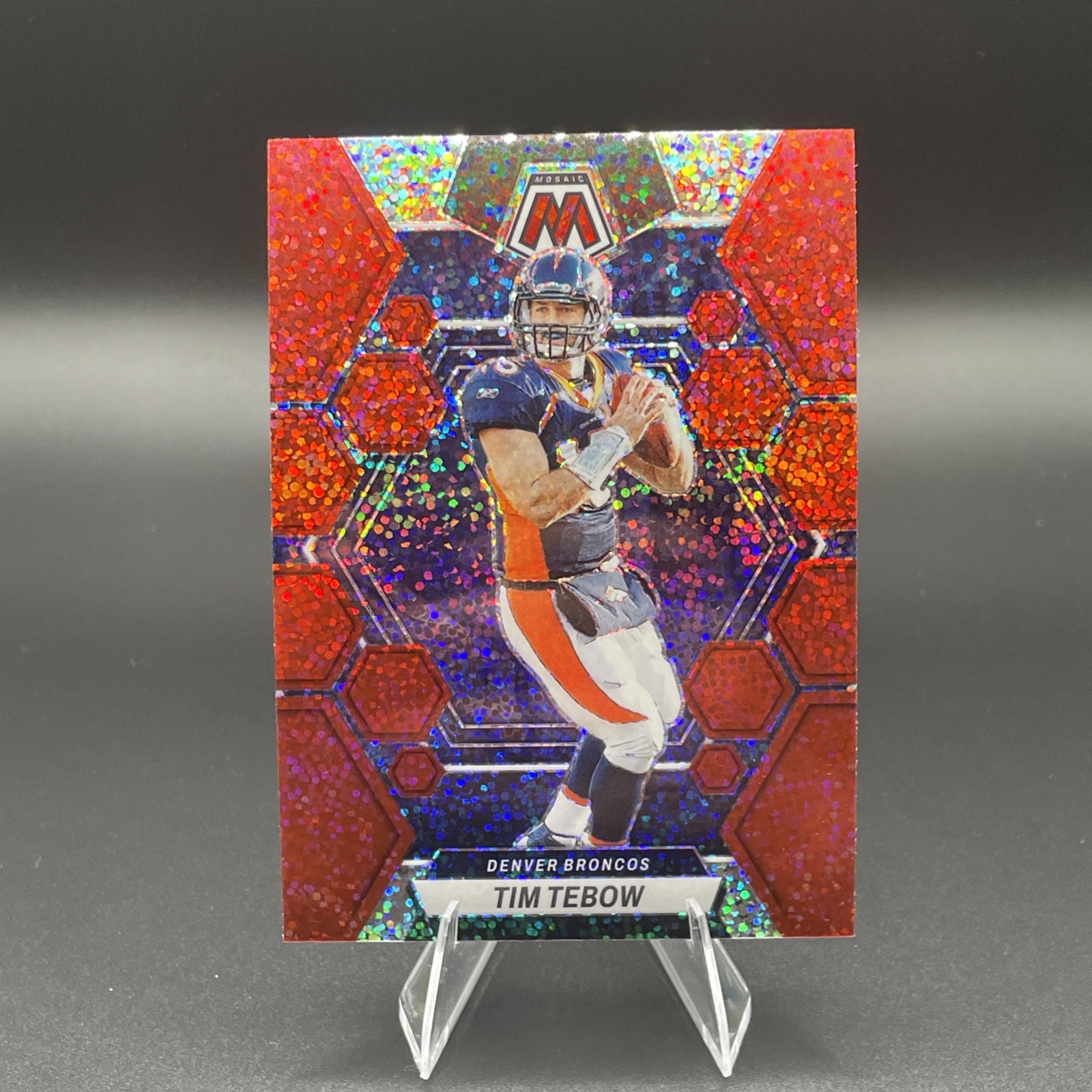 2023 Panini Mosaic - Tim Tebow #71 Red Sparkle Prizm