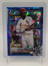 2021 Bowman Chrome Prospects Jordan Walker Sapphire Blue Refractor #BCP-146