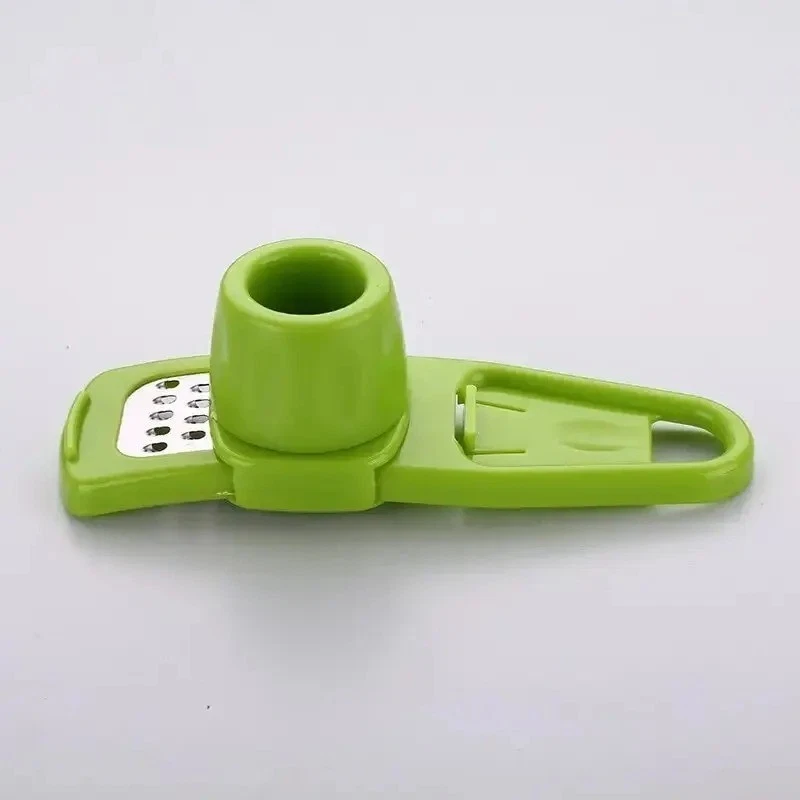 Fast Mince Garlic Press Crusher Manual Ginger Grinder Kitchen Slicer Tool Green - Image 3 of 4