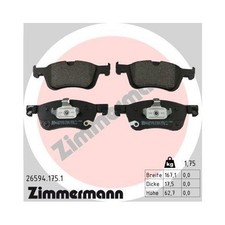 1x Bremsbelagsatz, Scheibenbremse ZIMMERMANN 26594.175.1 passend für NISSAN